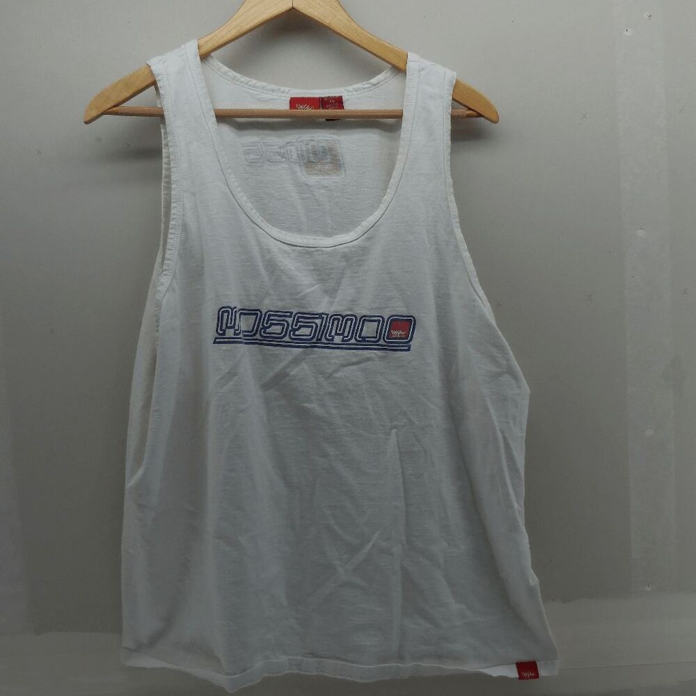Vintage Mossimo Y2K Menx XL‎ White Volleyball Beach Tank Top